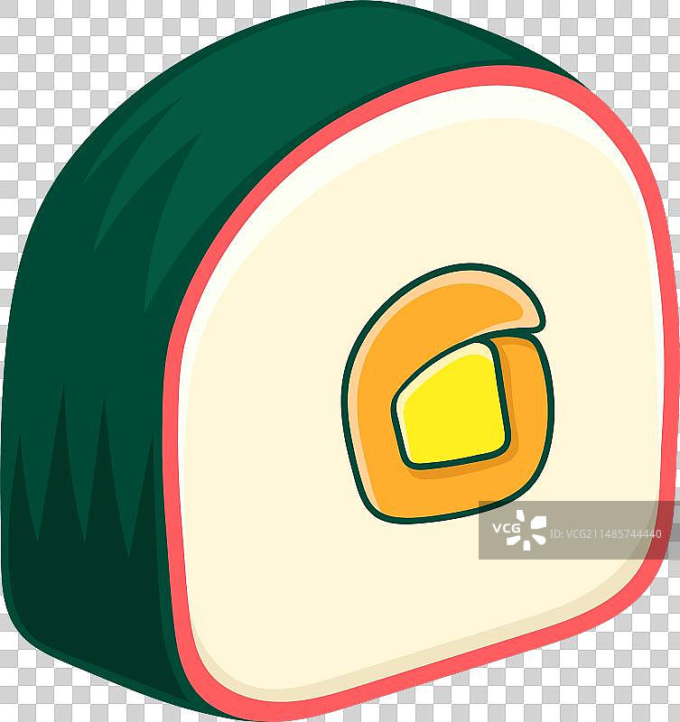 包裹的日式饭团切片图片素材