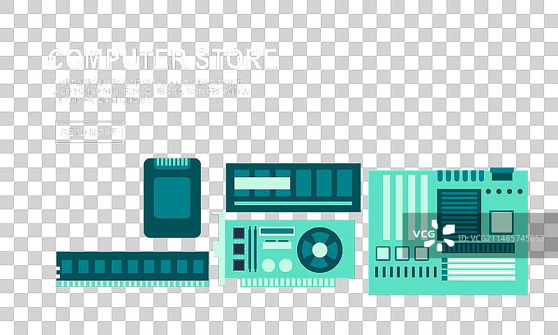 电脑banner标志电脑商店标志图片素材