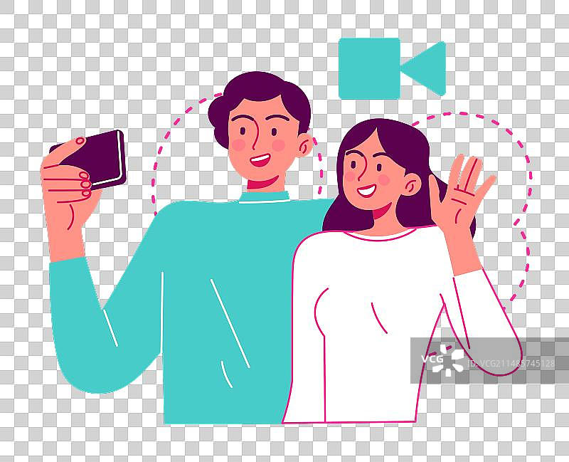 人们正在录制视频通话图片素材