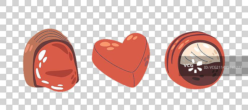 心形巧克力糖果图片素材