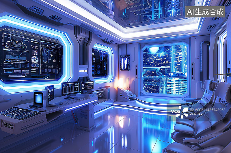 【AI数字艺术】计算机设备中的网络空间图片素材