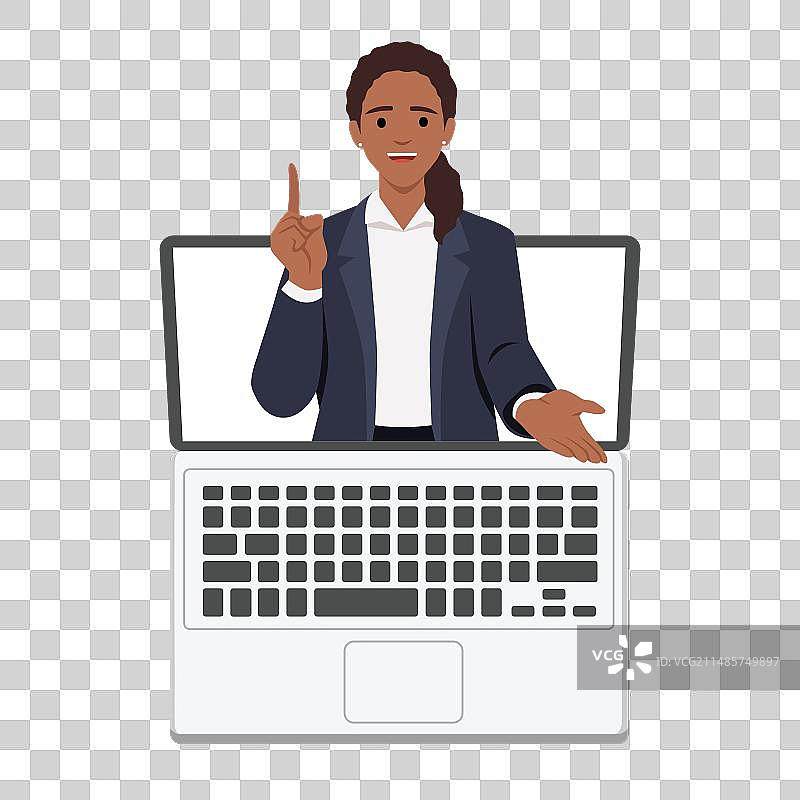 年轻人的在线学校或大学教育图片素材