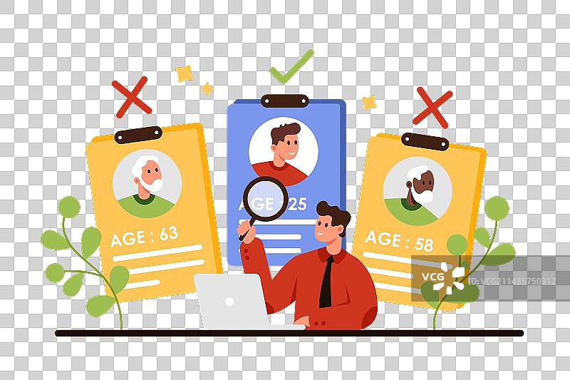 年龄歧视：人力资源经理面临的问题图片素材