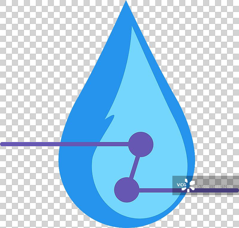 雨滴管道符号蓝色水滴图片素材