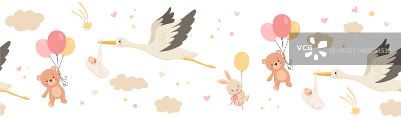 可爱的儿童纺织品边框图片素材