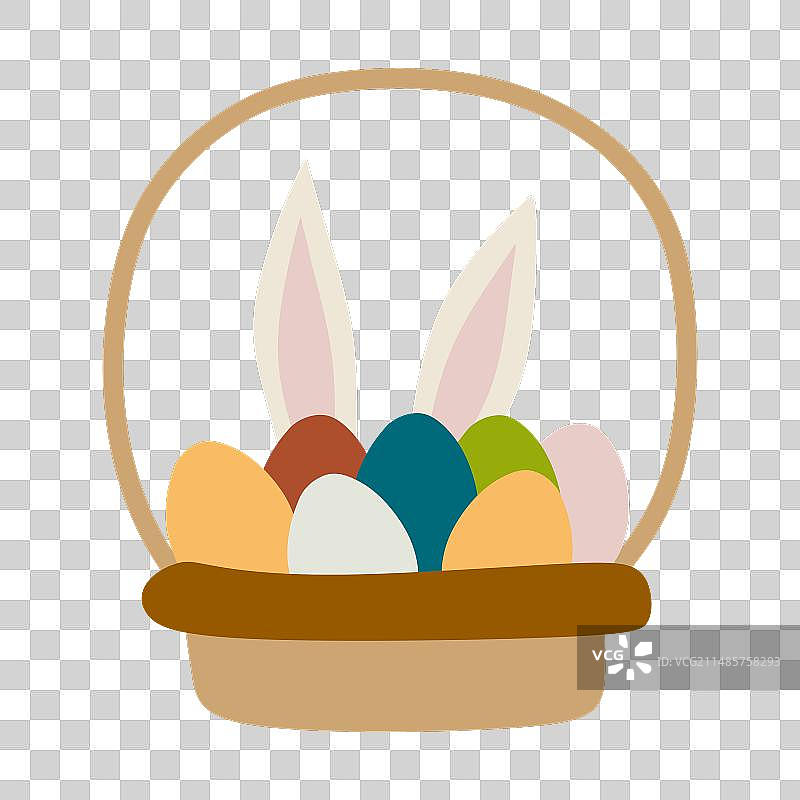 卡通复活节节日贺卡图片素材