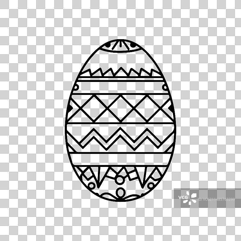 装饰花纹中的复活节彩蛋图片素材