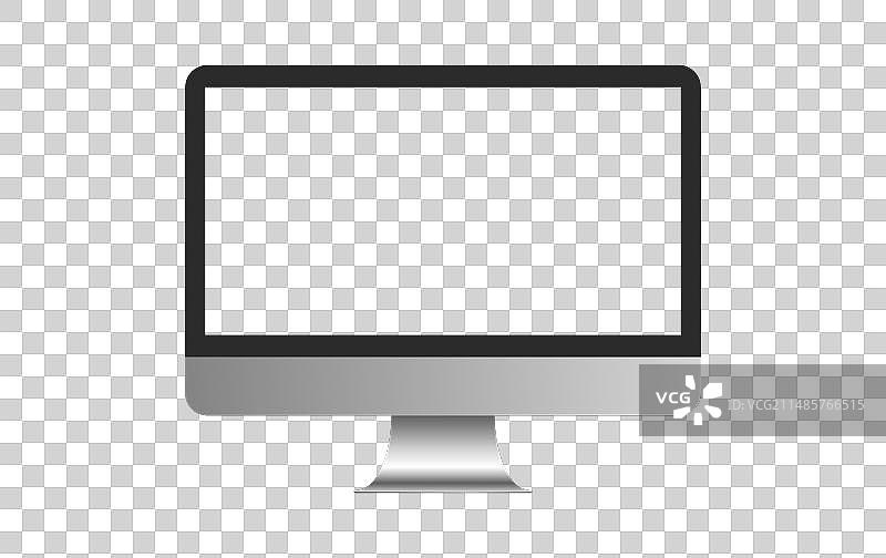 透明电脑显示器模型设计图片素材