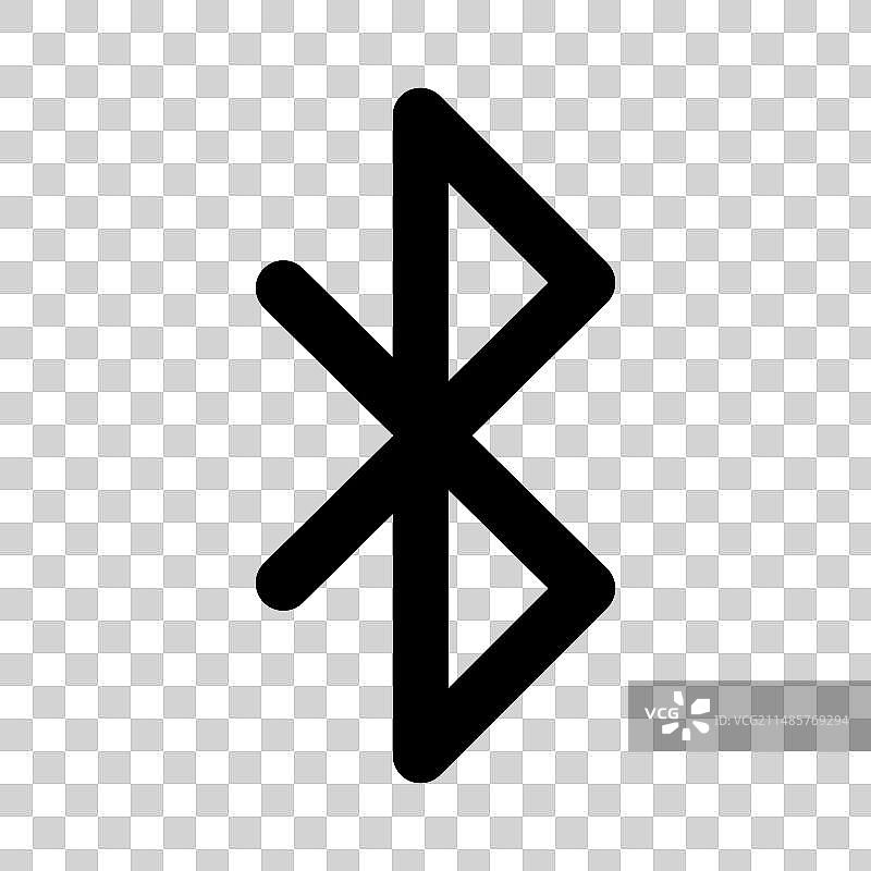 蓝牙扁平图标（独立）图片素材