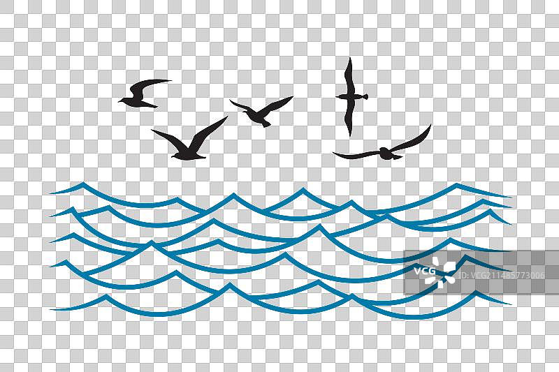 海浪图标图片素材