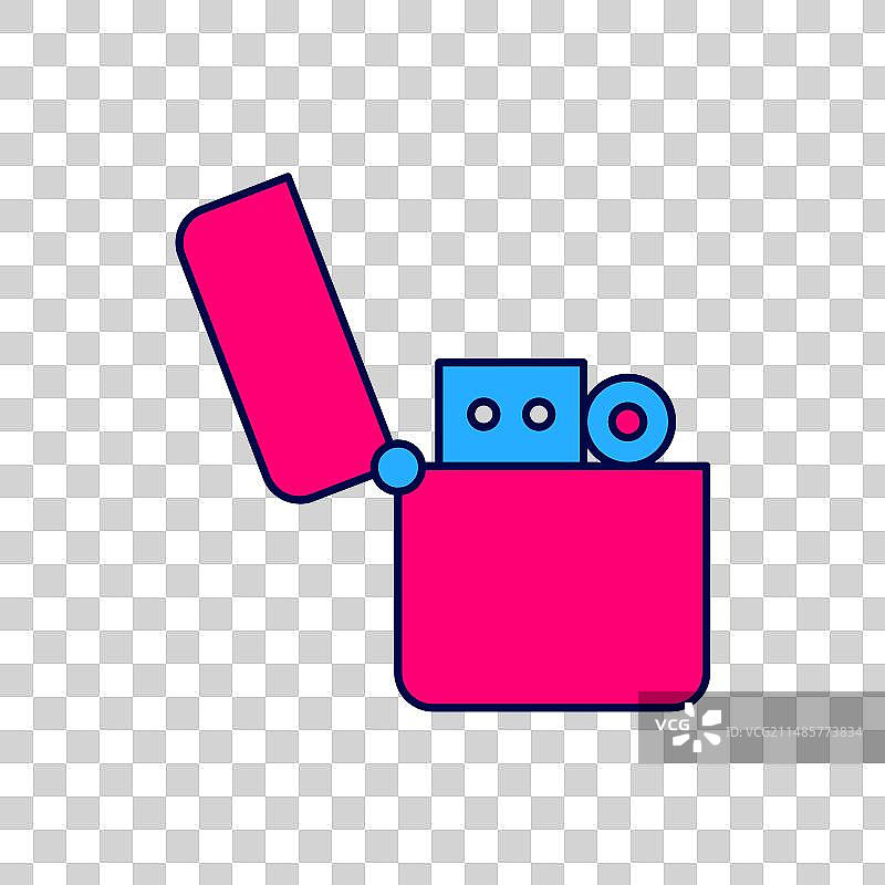 打火机轮廓图标图片素材