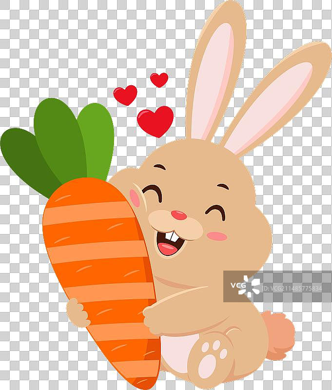 可爱小兔子卡通形象图片素材