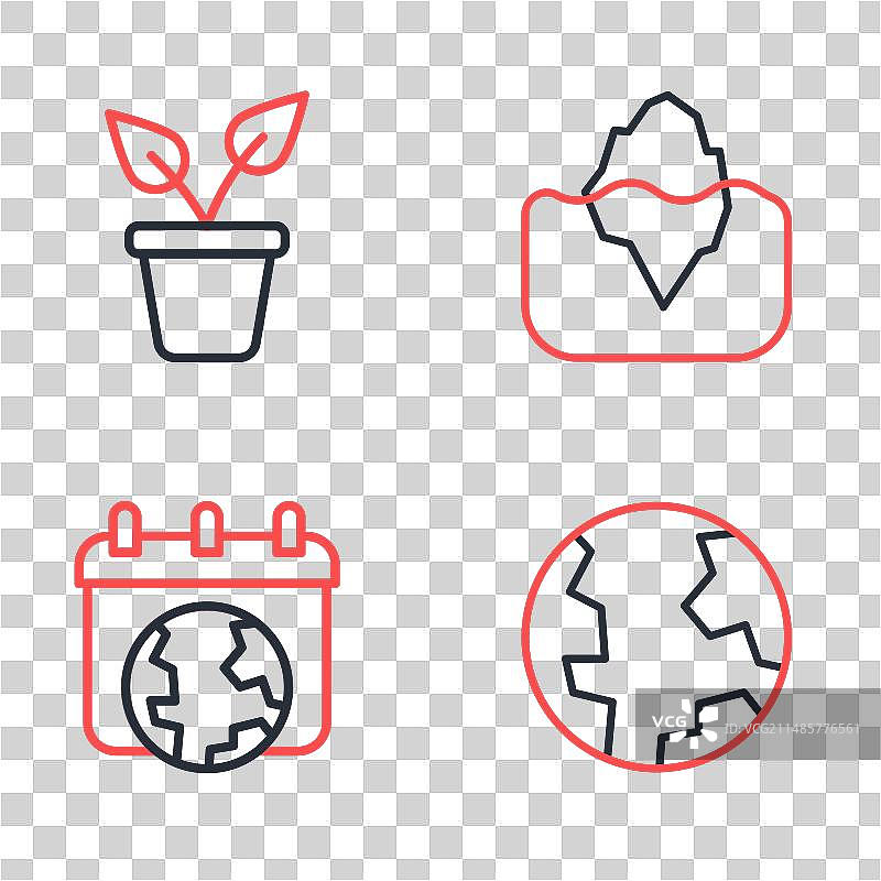 冰山、地球日地球仪和植物图片素材