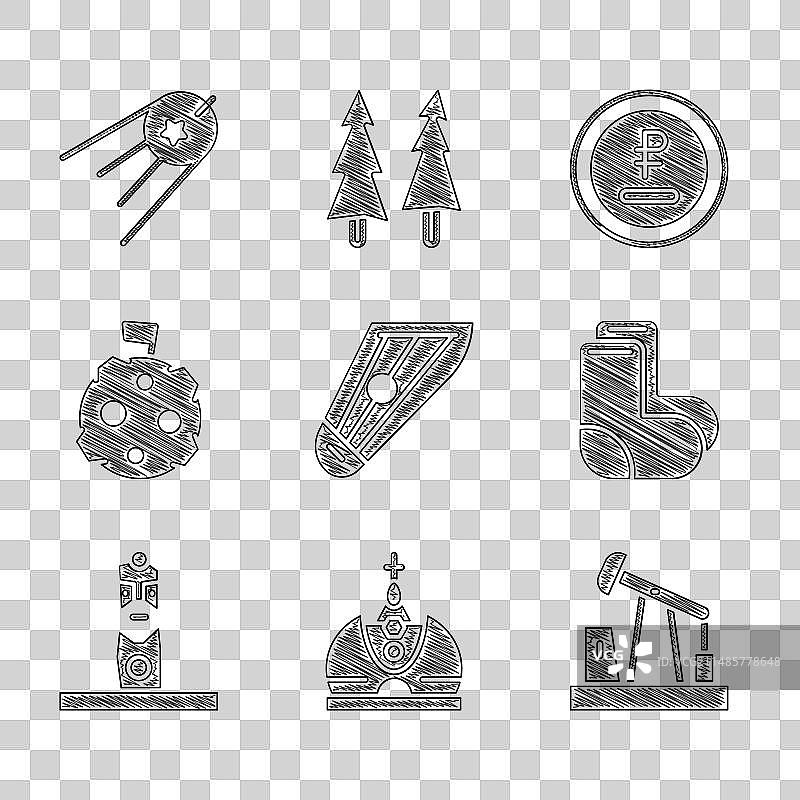 脚踝、国王皇冠、抽油机或钻井泵素材图片素材