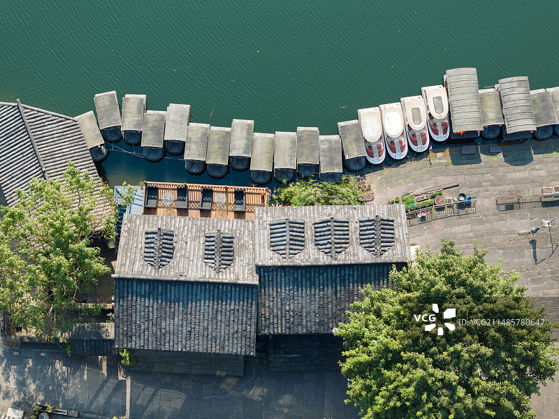 重庆两江国际影视城，两江影视城码头图片素材