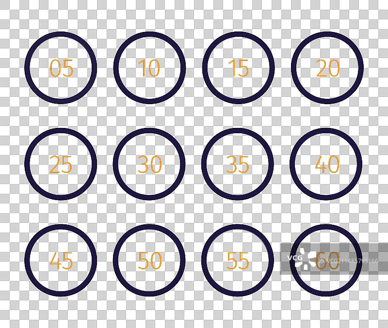 数字时钟定时器设置图片素材