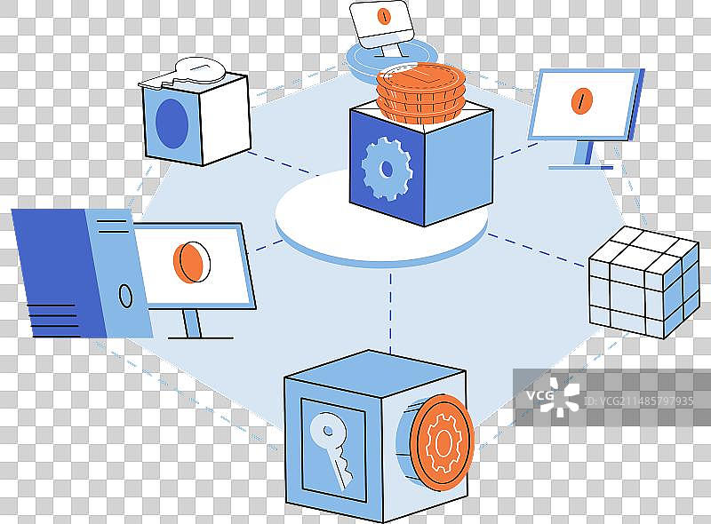 创新金融网络中心图片素材