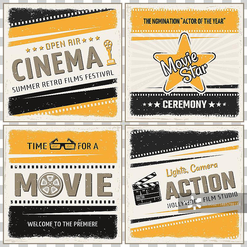 电影图标集图片素材