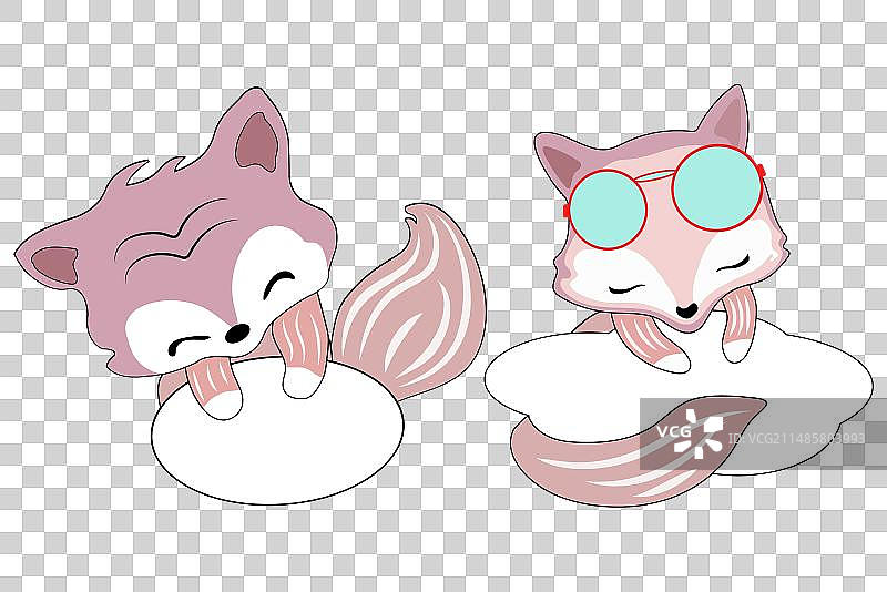 可爱的小狐狸图片素材