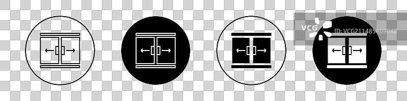 推拉门图标图片素材