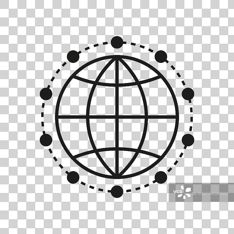 全球通信图标世界网络图标图片素材