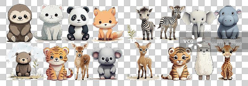 可爱的幼崽动物合集图片素材