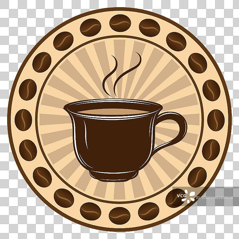 光线纹理圆形咖啡海报图片素材