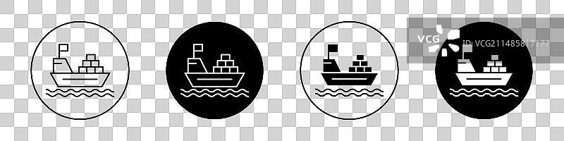 货船图标图片素材