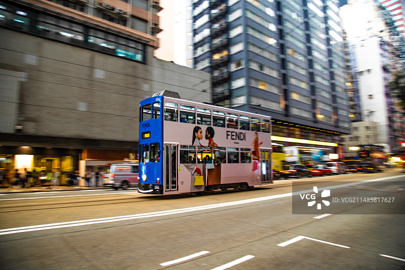 香港叮叮车图片素材