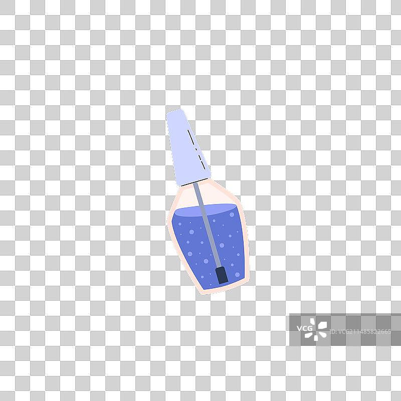 蓝色指甲护理化妆品或角质层去除剂图片素材