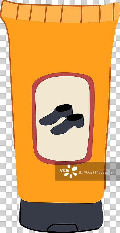 复古鞋油卡通图片素材