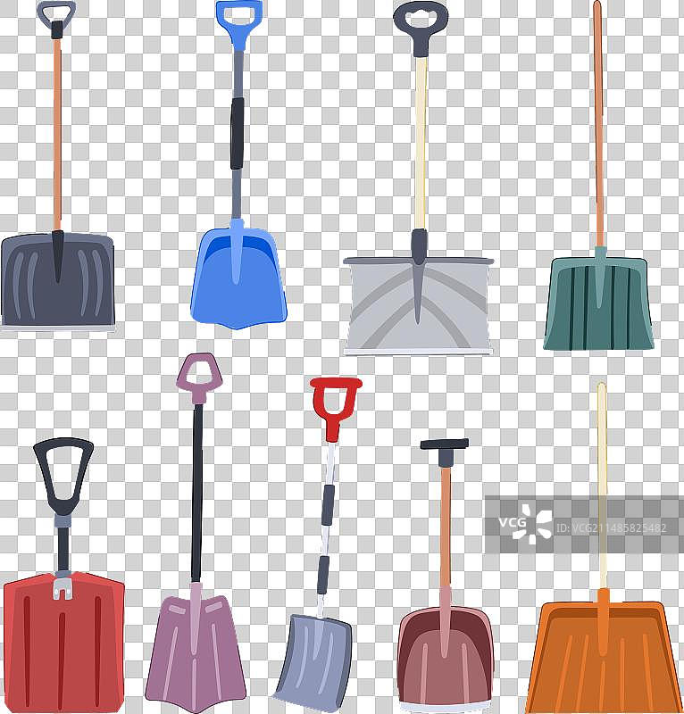 卡通雪铲套装图片素材