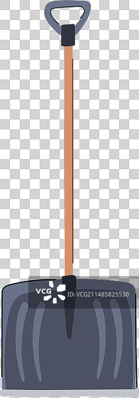 铲雪卡通图片素材