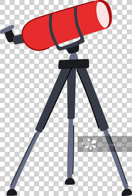 卡通太空望远镜图片素材