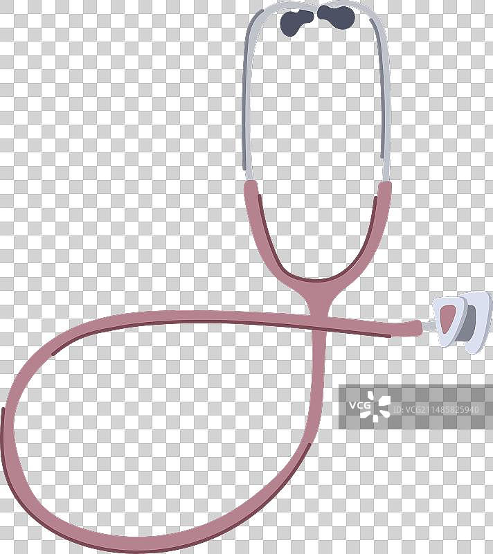 药用听诊器卡通图片素材