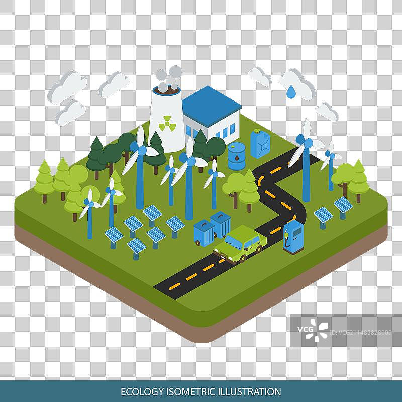 生态等距设计图片素材