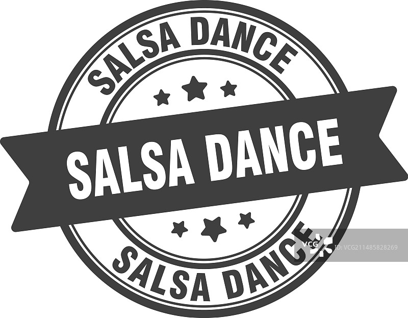 莎莎舞印章标签图片素材