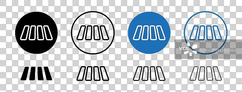 斑马线图标行人安全图片素材