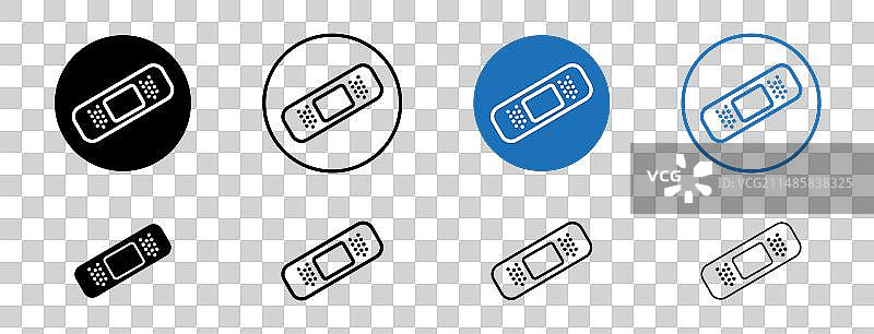 医用敷料图标集合图片素材