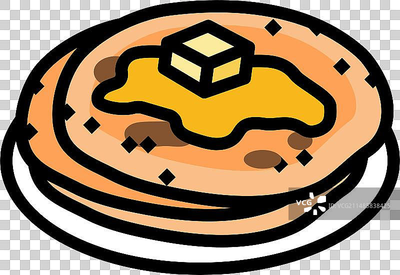 印度阿卢馅饼美食彩色图标图片素材