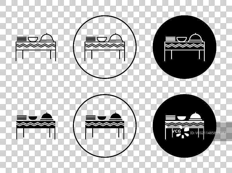 宴会餐饮自助餐图标集锦图片素材