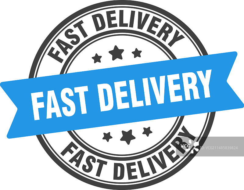 快速配送印章标签图片素材