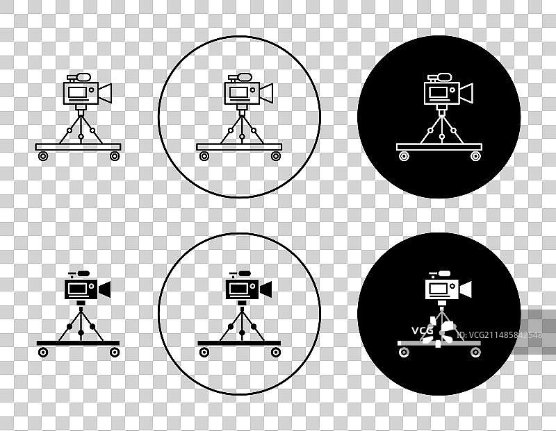 摇臂摄像机图标集设计符号图片素材