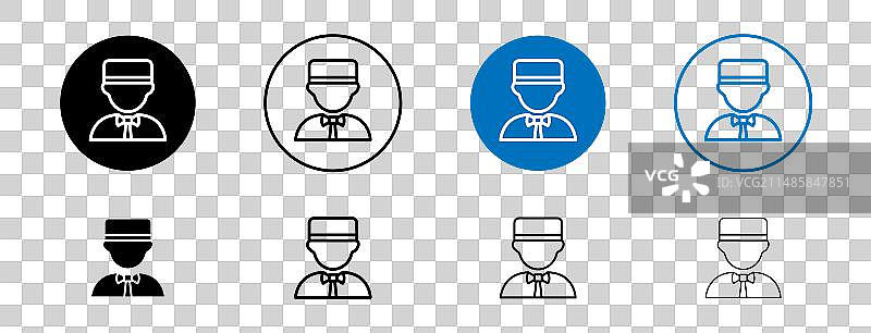 搬运工服务酒店钥匙图标符号图片素材