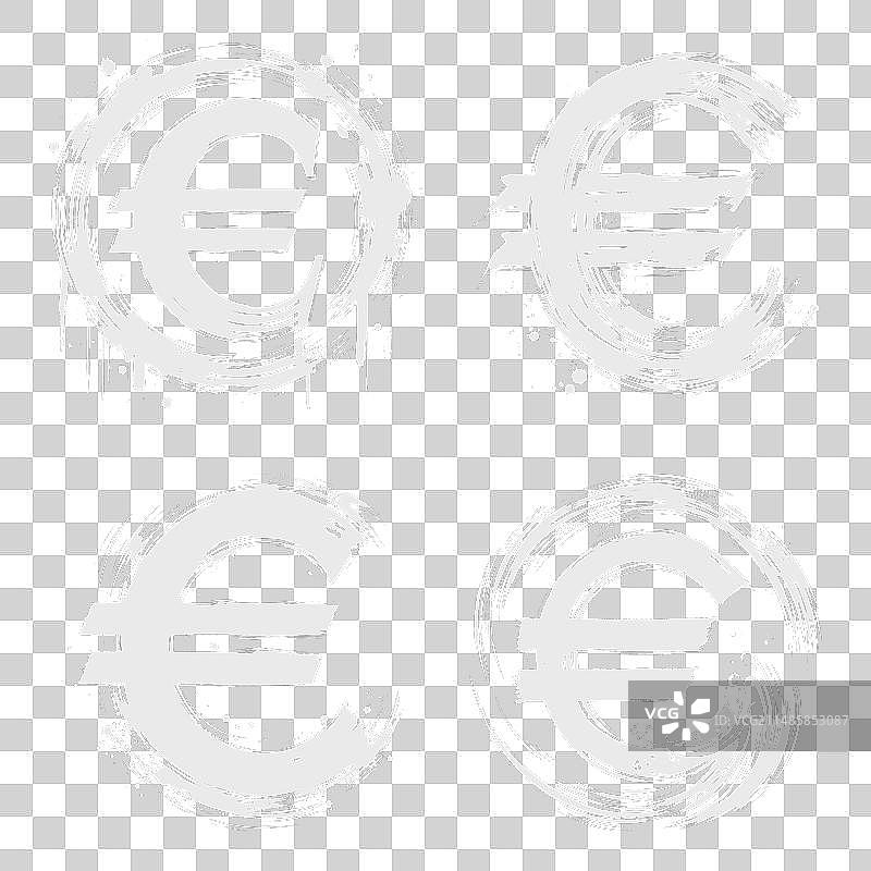 做旧欧元符号图片素材
