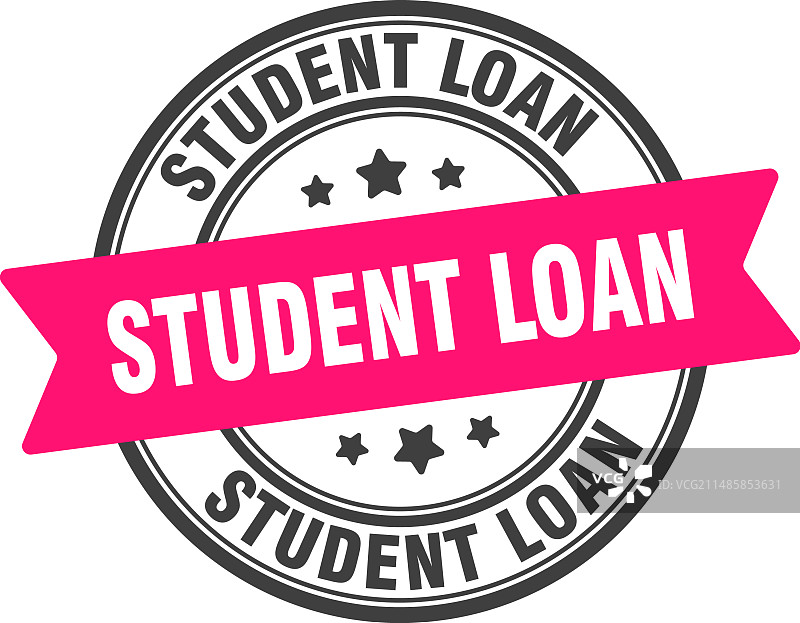 学生贷款印章标签图片素材