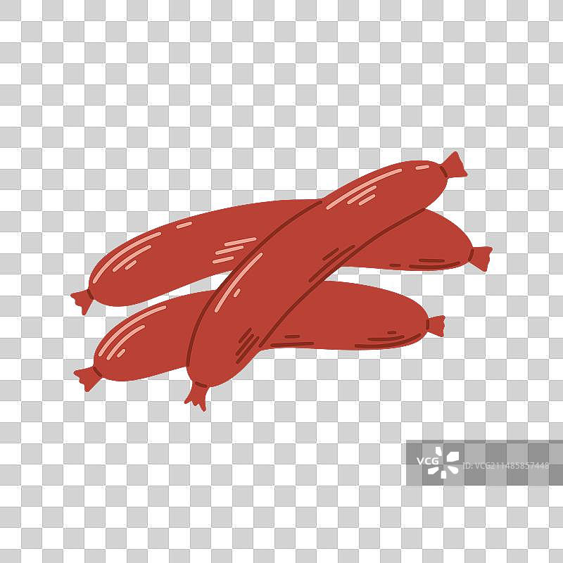 用于烧烤的德国烤香肠剪贴画图片素材