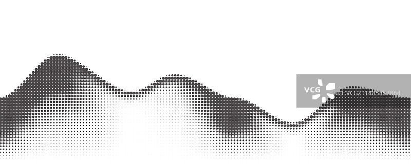 点状山脉抽象半色调图案图片素材