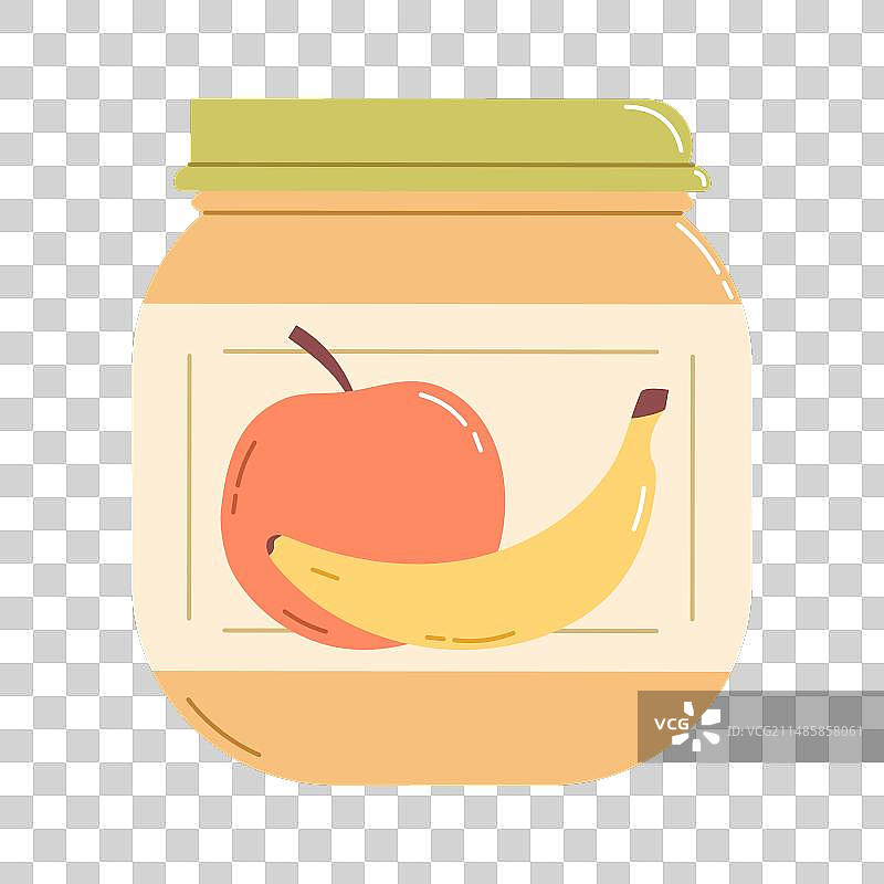 玻璃罐装婴儿食品图片素材