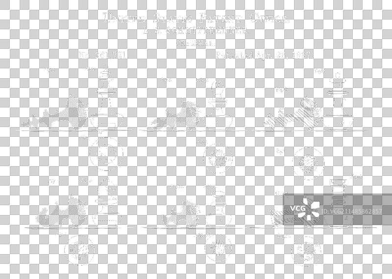 1887年国际象棋专利图片素材